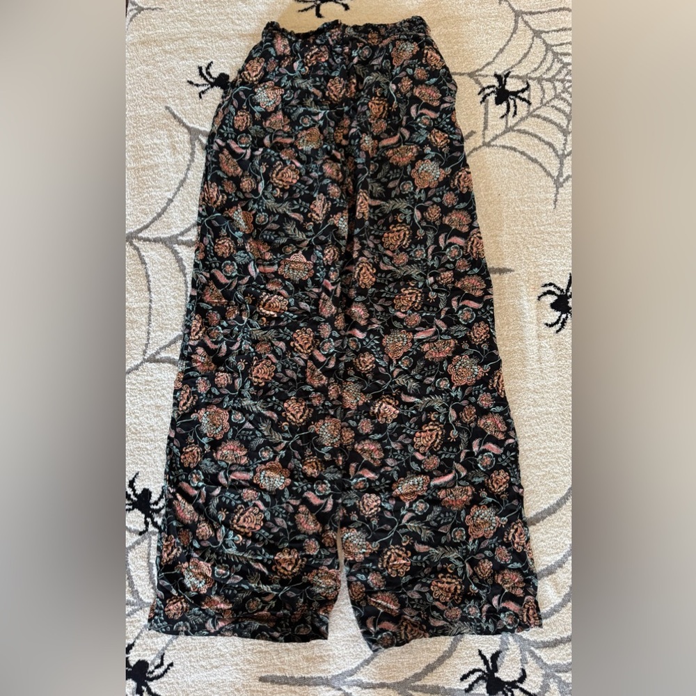 Floral Wide-Leg Pants